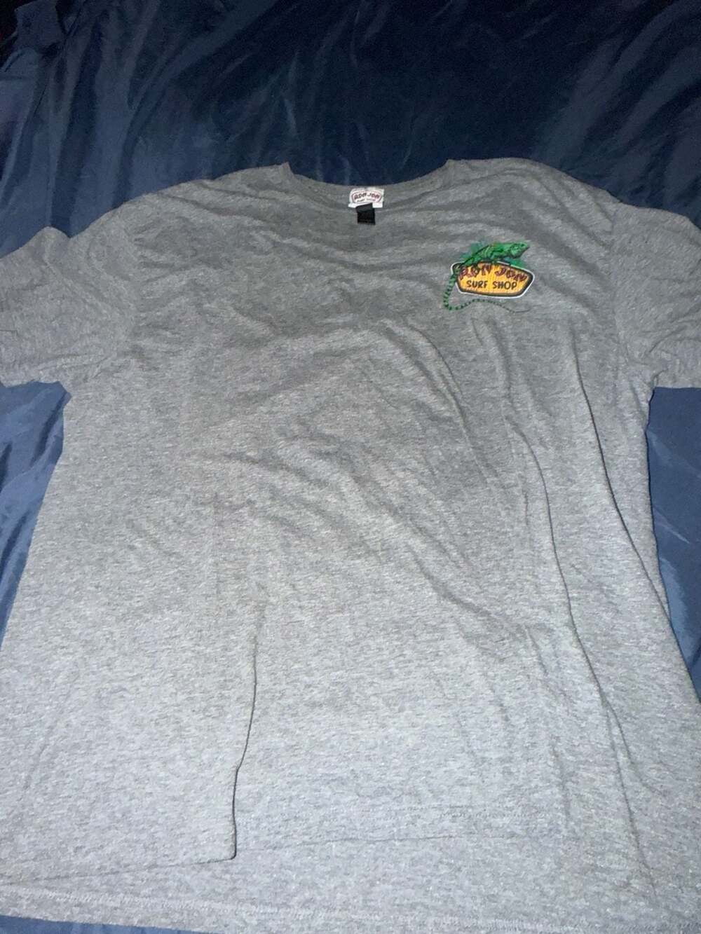 Ron Jon Surf Shop Cozumel Iguana Graphic T-Shirt Grey Size 2XL